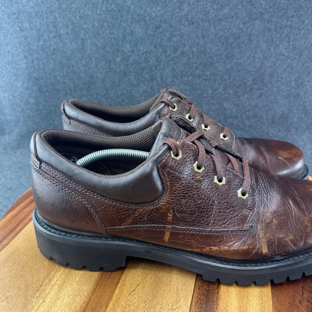 Timberland Oxfords Men's Size 14M Brown Lace Up Hiking Casual Work Leather 80500